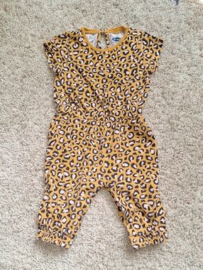 Old Navy Leopard-Print For Baby Girl Size 0-3M Romper